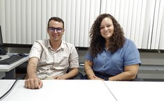 Lucas Lisboa, do NTI, e Luísa Oliveira, coordenadora da CPO, participaram do processo de criação da nova ferramenta de gestão de recursos financeiros