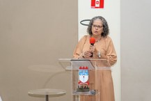 Vera Monteiro leu a mensagem enviada por Bárbara Allden