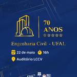 Curso de Engenharia Civil da Ufal celebra 70 anos em destaque no cenário nacional