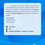 ICBS entrega títulos de Professor Emérito para três docentes