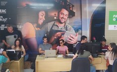 Nova sala do NAF no CIC, com  mais espaço para melhor atedner a população