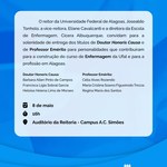 Ufal fará entrega de títulos Honoris Causa e de Professora Emérita nesta 5ª