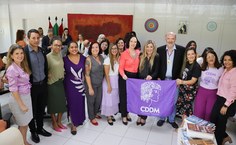 Participanes da reunião desta segunda-feira no GR