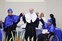 Professor Abel Galindo, reitor Josealdo Tonholo e professor Márcio Callado
