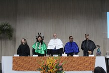 Dirigentes da Ufal na mesa de honra
