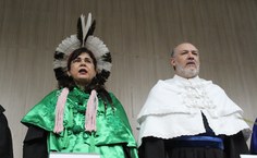 Vice-reitora Eliane Cavalcanti e o reitor Josealdo Tonholo