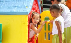 Alunos do Captv curtindo a nova sede