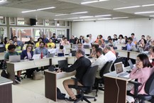 Reunião ordinária do Consuni, no dia 5 de agosto, quando foram discutidasa s recomedações do MPF sobre as bancas biopsicossociais