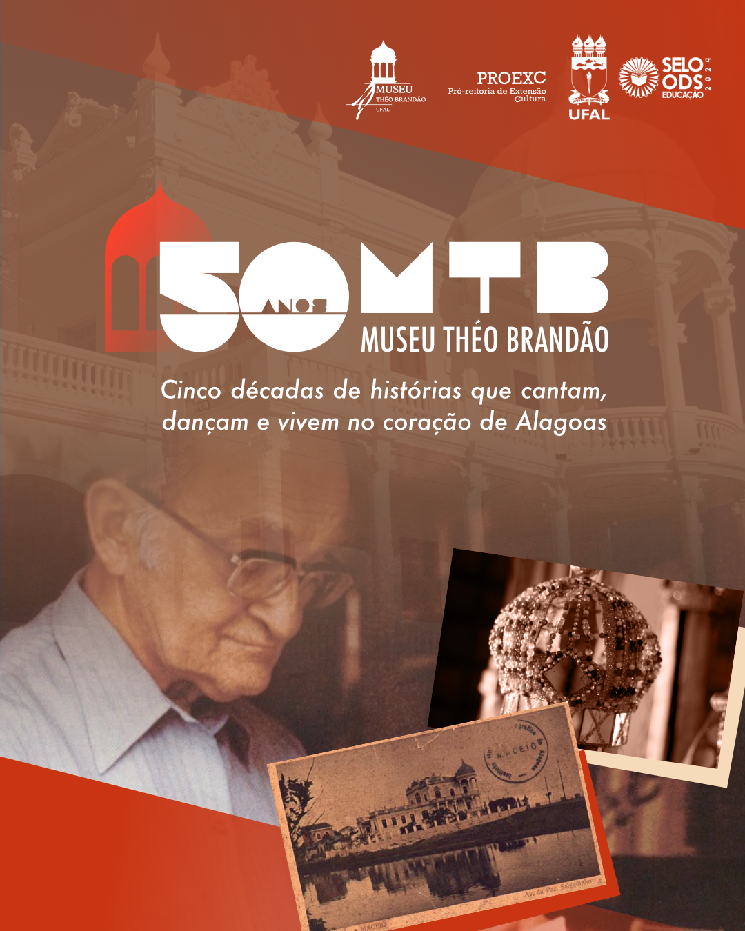 Museu Théo Brandão celebra 50 anos de cultura, memória e