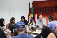 Reunião contou com a participação de representantes de duas instituições públicas de ensino superior locais