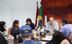 Reunião contou com a participação de representantes de duas instituições públicas de ensino superior locais