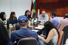 Reunião contou com a participação de representantes de duas instituições públicas de ensino superior locais