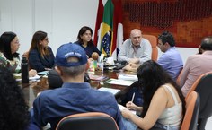Reunião contou com a participação de representantes de duas instituições públicas de ensino superior locais