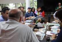 Reunião contou com a participação de representantes de duas instituições públicas de ensino superior locais