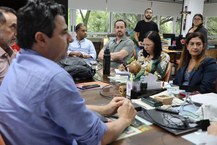 Reunião contou com a participação de representantes de duas instituições públicas de ensino superior locais