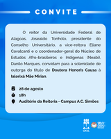 Ufal fará entrega do título de Doutora Honoris Causa a Mãe Mirian na próxima 5ª