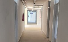 Corredor do novo prédio
