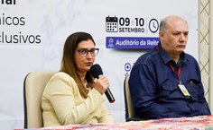 Pró-reitora Iraildes Assunção e o reitor Josealdo Tonholo