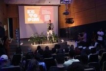 Professor Eduardo Setton, do Ctec, durante o evento