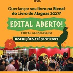 Edufal seleciona cem livros para lançamento na Bienal do Livro de Alagoas 2027