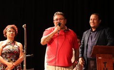 Presidente da Assocoiação Folclórica Boi Bumbá Grantido, Marialvo Brandão