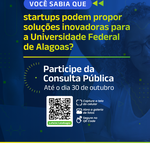 Startups podem propor soluções inovadoras para Ufal até o dia 30 de outubro