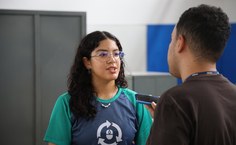 Estudante do curso de Ciências Biológicas da Ufal, Glórya Karine