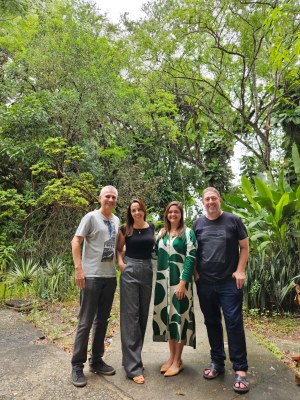 Da esquerda pra direita: professor Marcelo Lyra, Professora Socorro Seixas, professora Fernanda Selingardi e professor Francisco Anacleto Fidelis