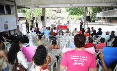 Ato simbólico na Reitoria