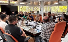 Reunião com o reitor Josealdo Tonholo e equipe de gestão para definir ações amergenciais no prédio do Instituto de Matemática