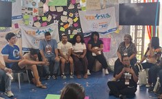 Oficina sobre igualdade em um evento internacional