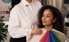 Ação do curso de Produção de Moda - Consultoria de Imagem: Coloração Pessoal