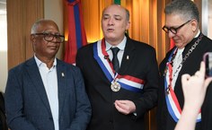 Pró-reitor de Gestão de Pessoas, Wellington Pereira, o reitor Josealdo Tonholo e o presidente do TRT-AL. Jasiel Ivo