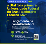 Ufal lança consulta pública para soluções inovadoras de problemas institucionais