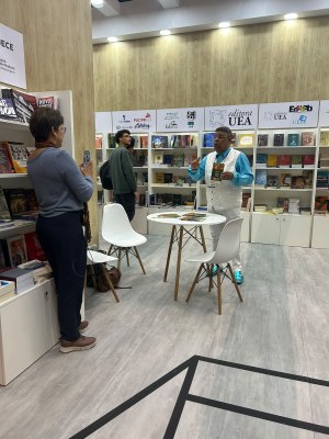 Gravação com Eraldo Ferraz para as redes da Bienal Alagoas