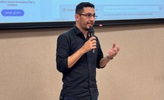 José Edson Lima, pró-reitor de Gestão Institucional, durante o lançlamento da consulta pública