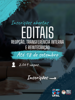 Ufal oferta mais de duas mil vagas para alunos, ex-alunos e graduados